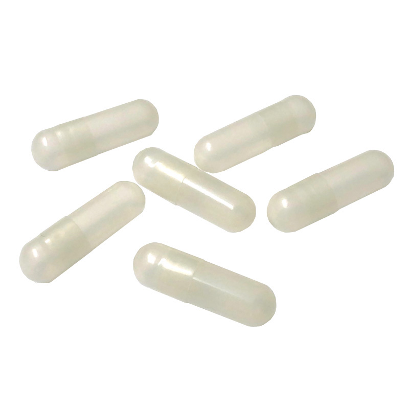 Cápsulas vegetarianas blancas - Tamaño 1 (semi-transparente)